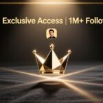 Stylish VIP Instagram bio on a phone screen.