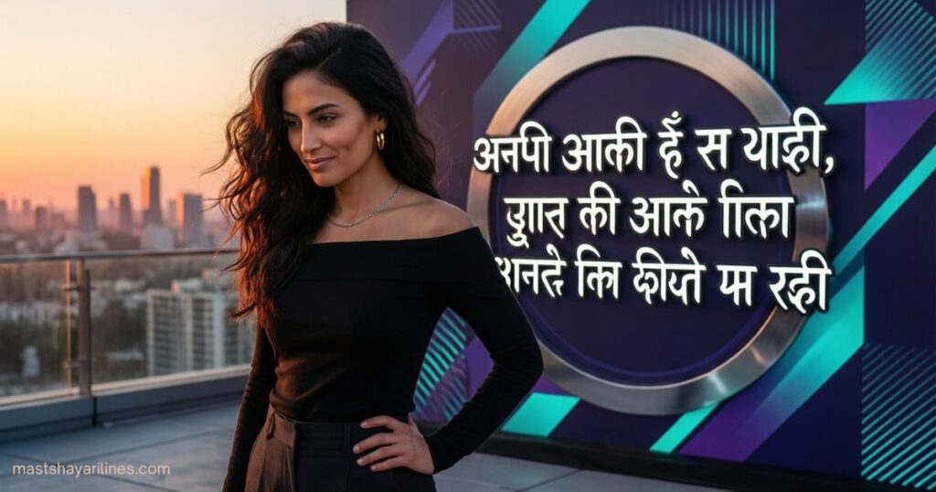 “Bold attitude shayari on a stylish Instagram background.”