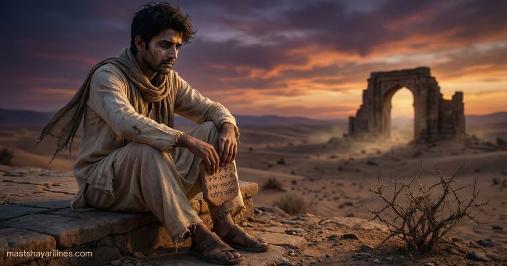 मौत और तन्हाई को दर्शाती भावुक तस्वीर