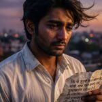 “Emotional Hindi Shayari on heartbreak and pain.”