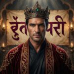 “Man wearing a crown with ‘King Shayari’ in Hindi text.”