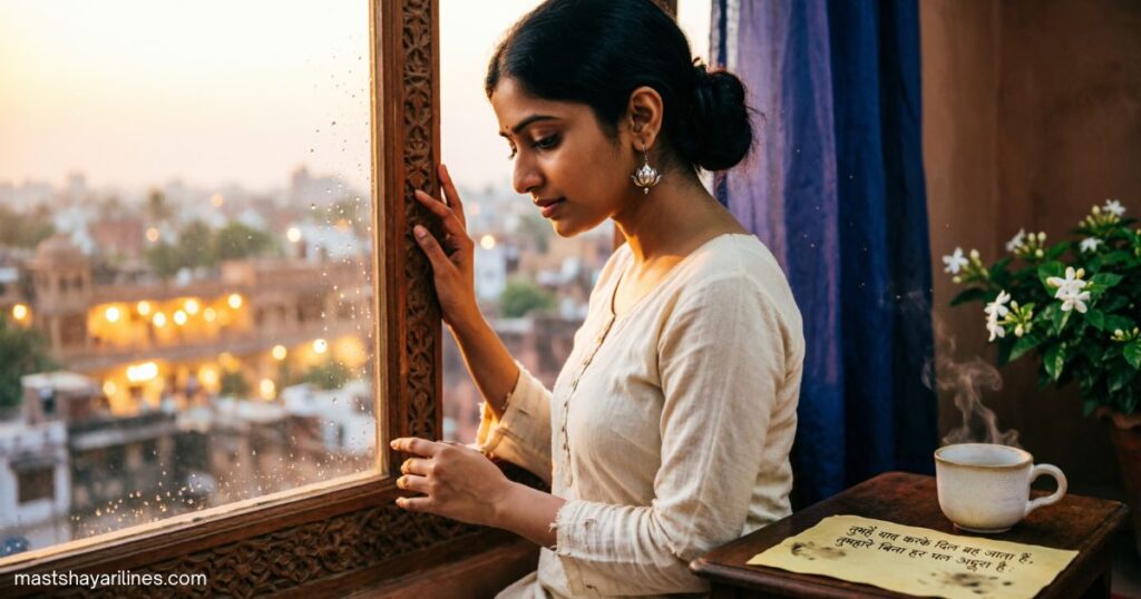 “Hindi ‘Miss You’ shayari expressing longing and love.”