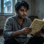 “Person sitting alone, reflecting sadness – Mood Off Shayari in Hindi.”