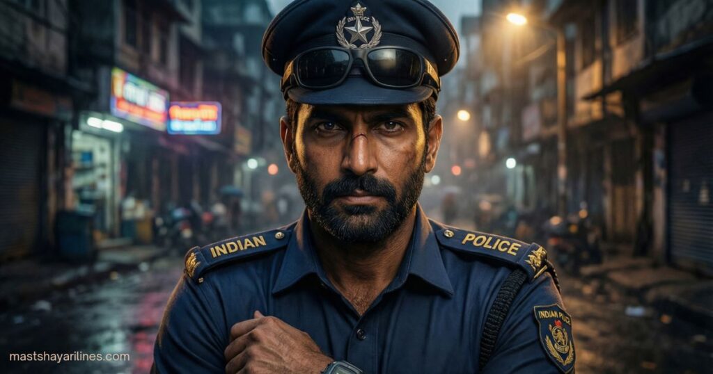 Instagram profile of a police officer with a badge and uniform.