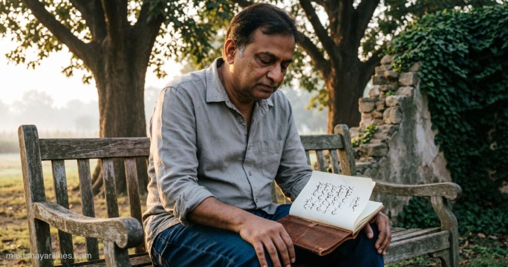 "Person sitting alone, lost in thought, evoking nostalgia."